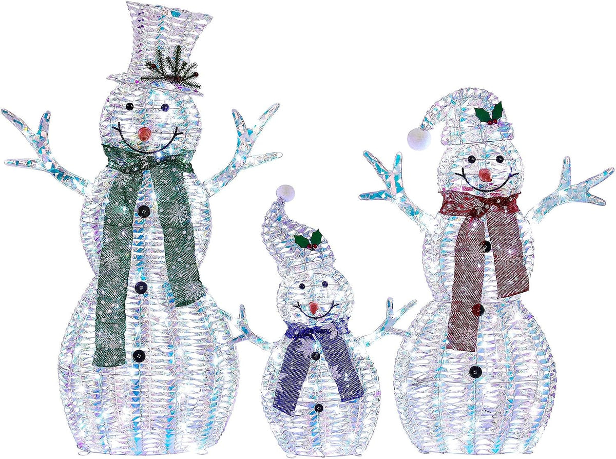 Ultym Decoraciones familiares grandes de muñeco de nieve navideño c...