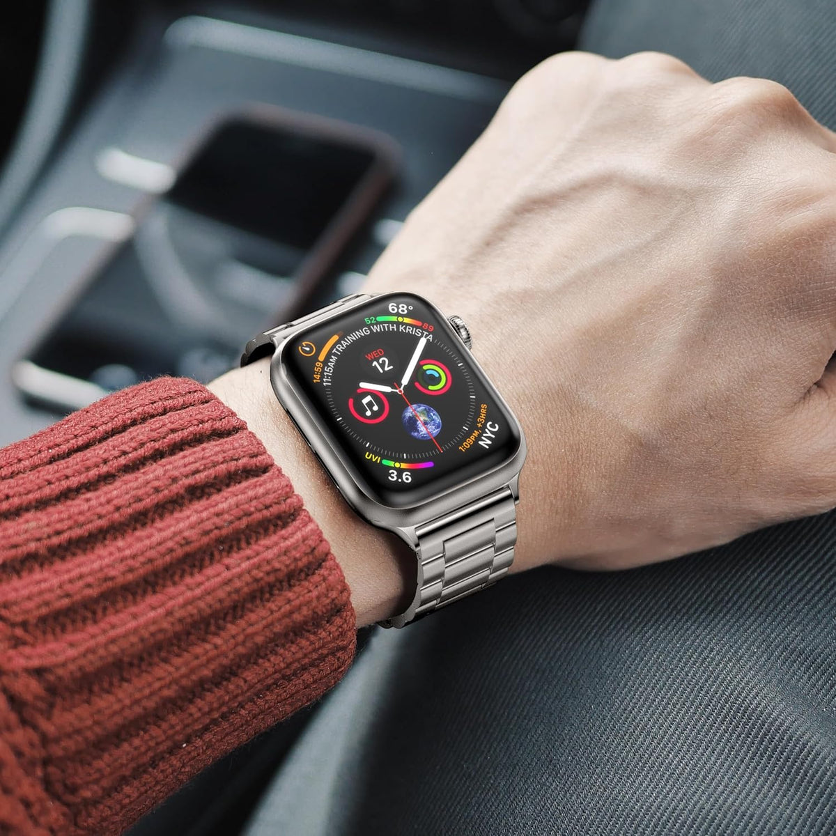 EPULY Compatible con Apple Watch Banda 49mm 45mm 44mm 42mm 41mm 40m...
