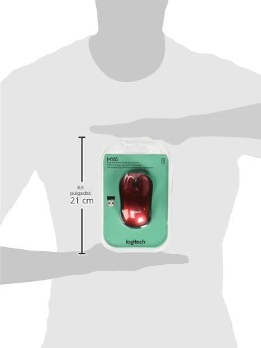 Logitech M185 Ratón Inalámbrico Ambidiestro Compacto con Empuñadura...