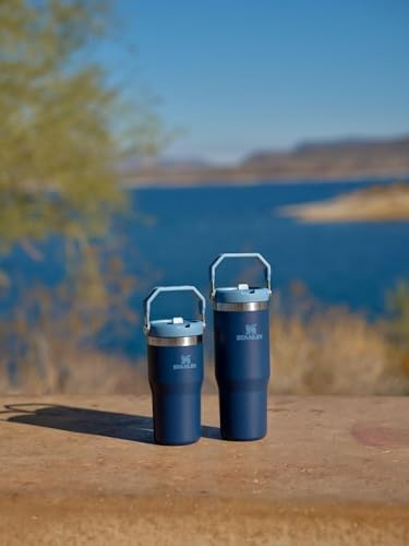 Vaso Stanley IceFlow Flip con pajita y asa, 20 oz | Tapa giratoria...