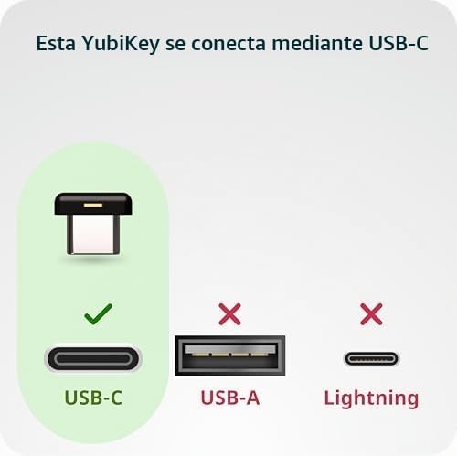 Yubico - YubiKey 5 Nano C - Clave de seguridad de autenticación mul...