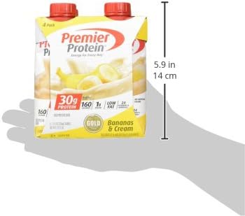 Premier Protein Batido de proteína de 1.06 onzas, plátano, 12 unidades