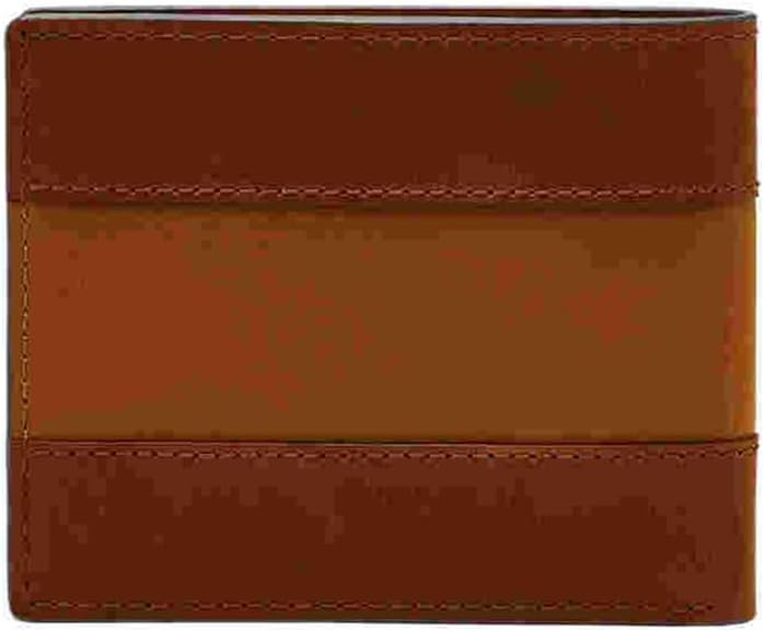 Fossil Everett - Billetera plegable de piel con tapa para identific...
