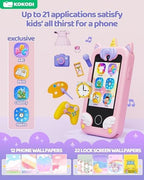 KOKODI Teléfono inteligente para niños, pantalla táctil HD con dobl...
