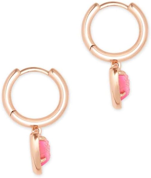 Kendra Scott Ari Aretes de botón en forma de corazón para mujer, jo...