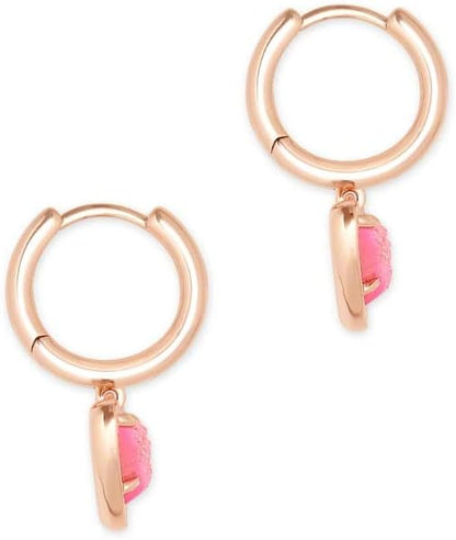 Kendra Scott Ari Aretes de botón en forma de corazón para mujer, jo...