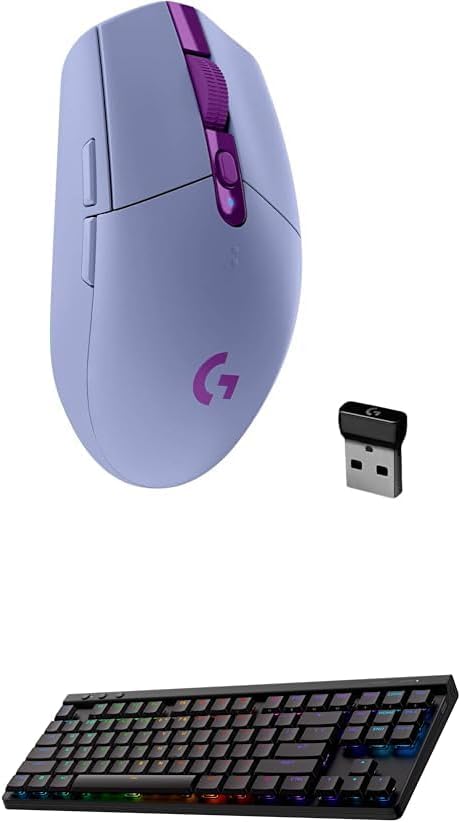 Logitech G Mouse inalámbrico para juegos 305 Lightspeed + paquete d...