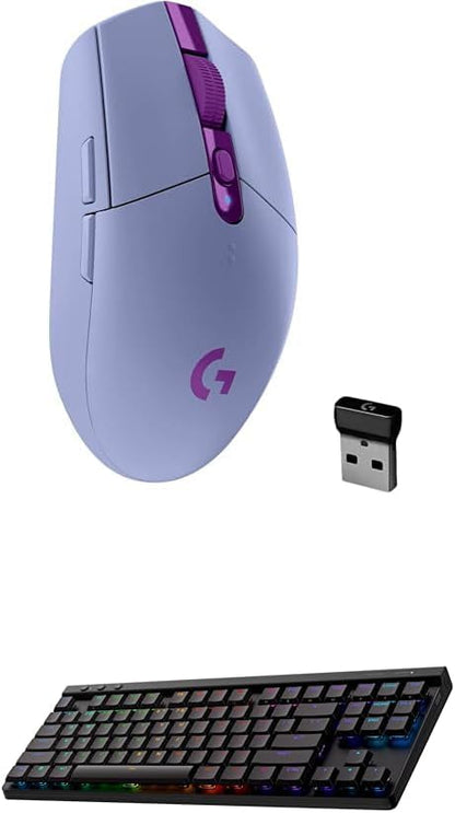 Logitech G 305 Lightspeed - Mouse inalámbrico para juegos, lila + m...