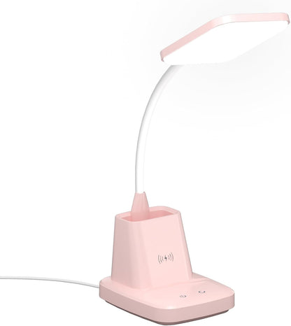 Sailstar - Lámpara de escritorio LED con carga inalámbrica de 10 W...