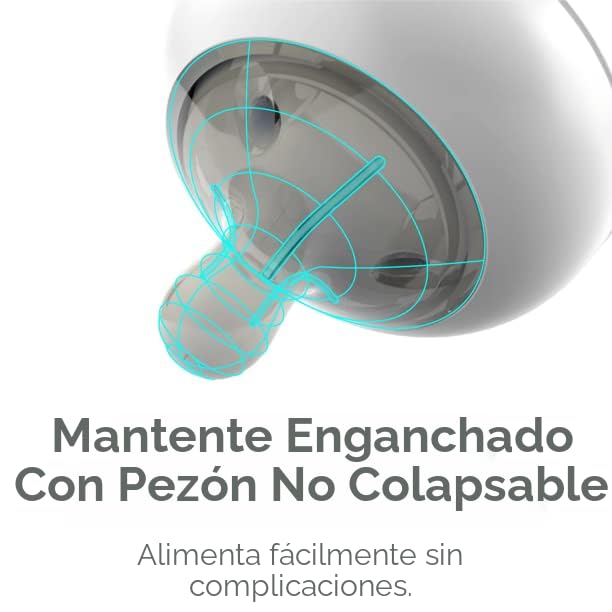 Nanobebe Flexy - Biberones de silicona para bebés, anticólicos, sen...