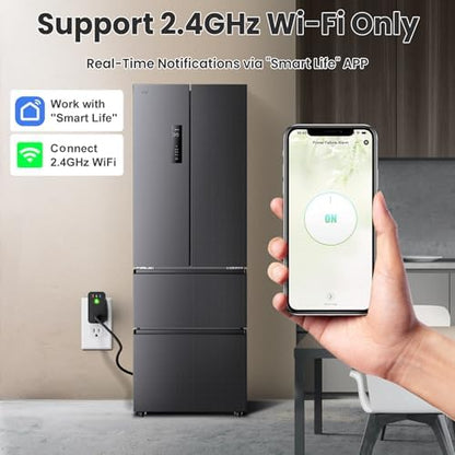 Alarma de falla de energía WiFi, paquete de 2 alarmas inteligentes...