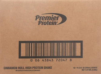 Premier Protein Batido, rollo de canela, 1.06 oz de proteína, sin a...