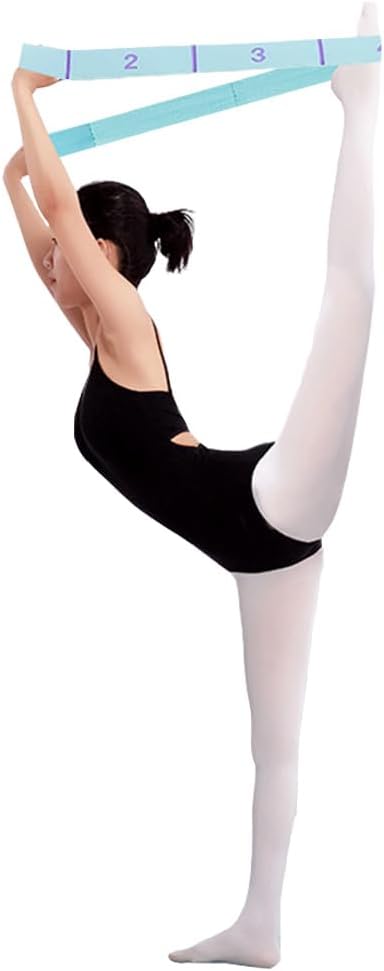 Paquete de 2 correas de yoga con 11 bucles, bandas elásticas ajusta...