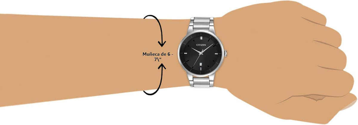 Reloj Citizen de Cuarzo para Hombre, Acero Inoxidable, Clásico
