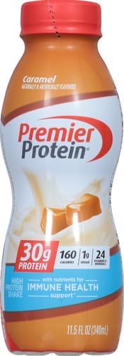 Premier Protein Batido de proteína de 1.06 oz, caramelo, 11.5 onzas...