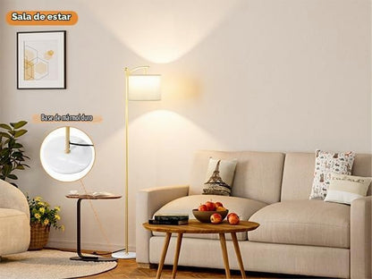 Ambimall Lámpara de pie de 60 pulgadas para sala de estar con 3 tem...