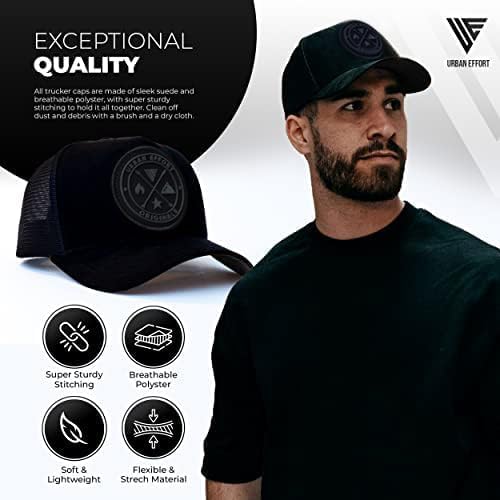 Urban Effort Trucker Hat para hombre – Gorra de béisbol con parte t...