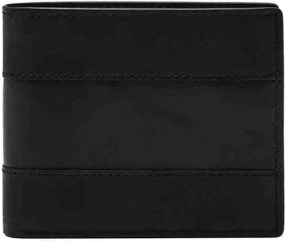 Fossil Billetera plegable de cuero para hombre con ventana de ident...