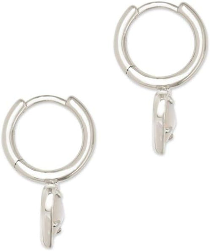 Kendra Scott Ari Aretes de botón en forma de corazón para mujer, jo...
