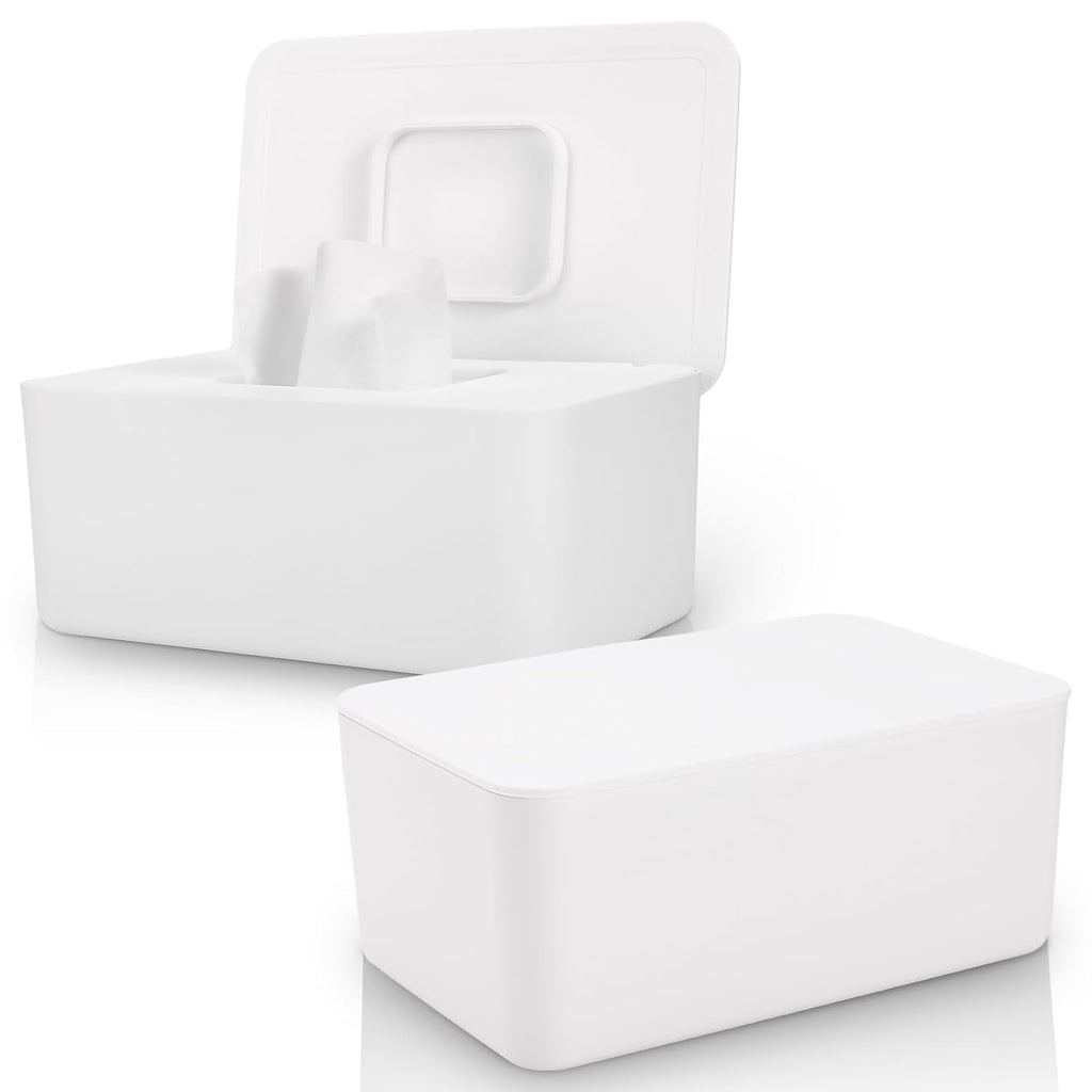 LEQXGO - Paquete de 2 dispensadores de toallitas para bebés, dispen...
