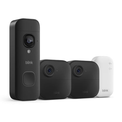 Blink Outdoor 4 y Videotimbre inalámbrico 2K+ (último modelo): cáma...