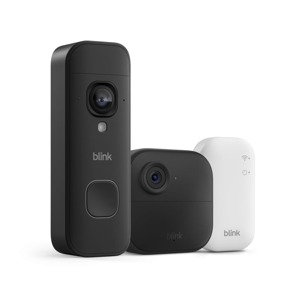 Blink Outdoor 4 y Videotimbre inalámbrico 2K+ (último modelo): cáma...