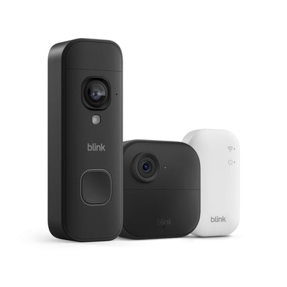 Blink Outdoor 4 y Videotimbre inalámbrico 2K+ (último modelo): cáma...