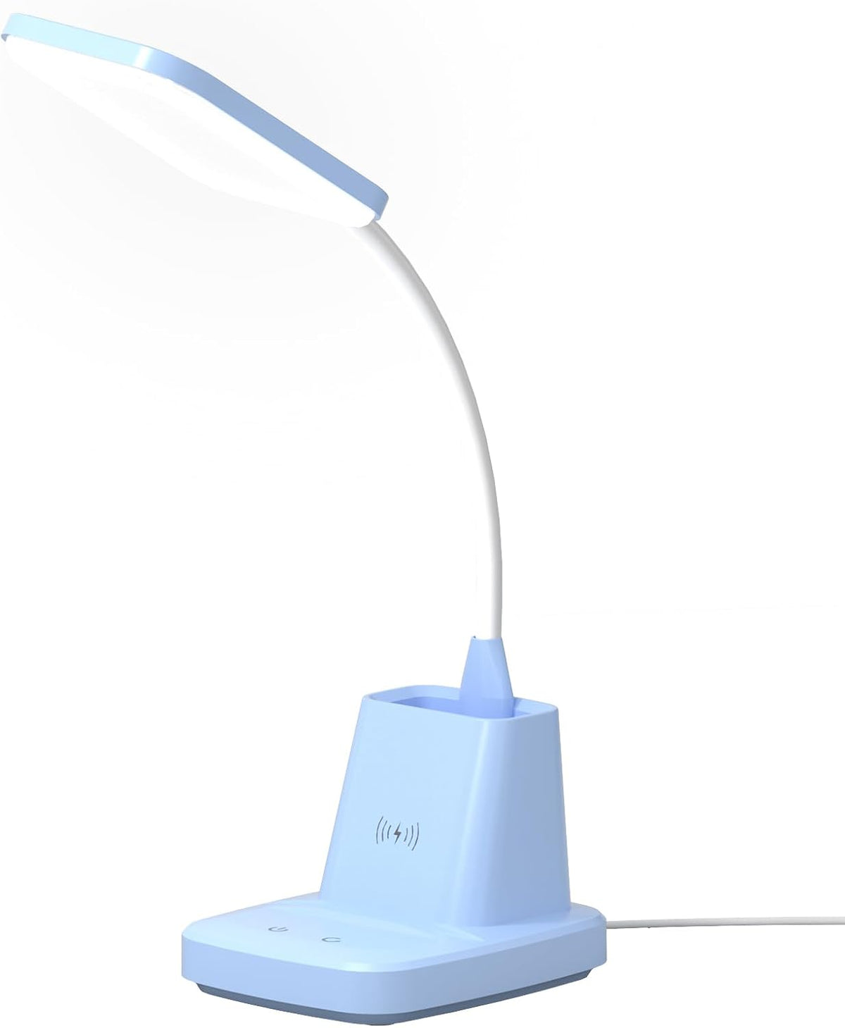 Sailstar - Lámpara de escritorio LED con carga inalámbrica de 10 W...