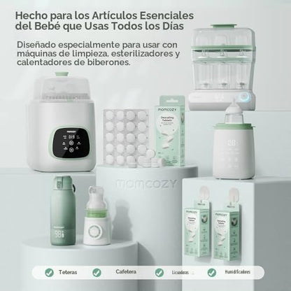 Momcozy Calentador de botellas Nutri y tabletas descalcificadoras o...