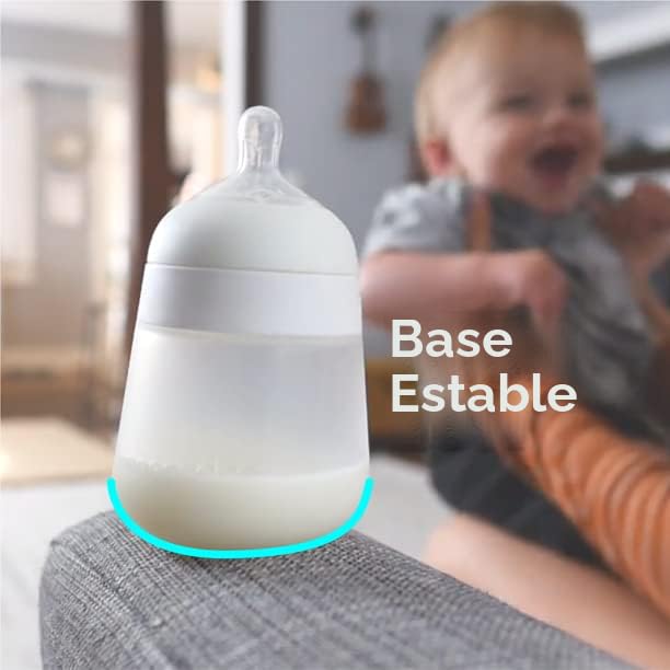 Nanobebe Flexy - Biberones de silicona para bebés, anticólicos, sen...
