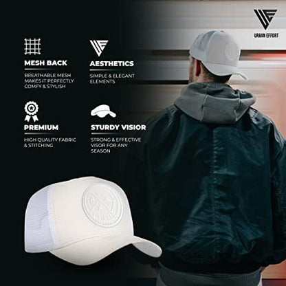 Urban Effort Trucker Hat para hombre – Gorra de béisbol con parte t...