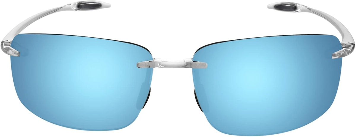 JULI Gafas de sol deportivas para hombres y mujeres, marco Tr90 sin...