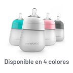 Nanobebe Flexy - Biberones de silicona para bebés, anticólicos, sen...