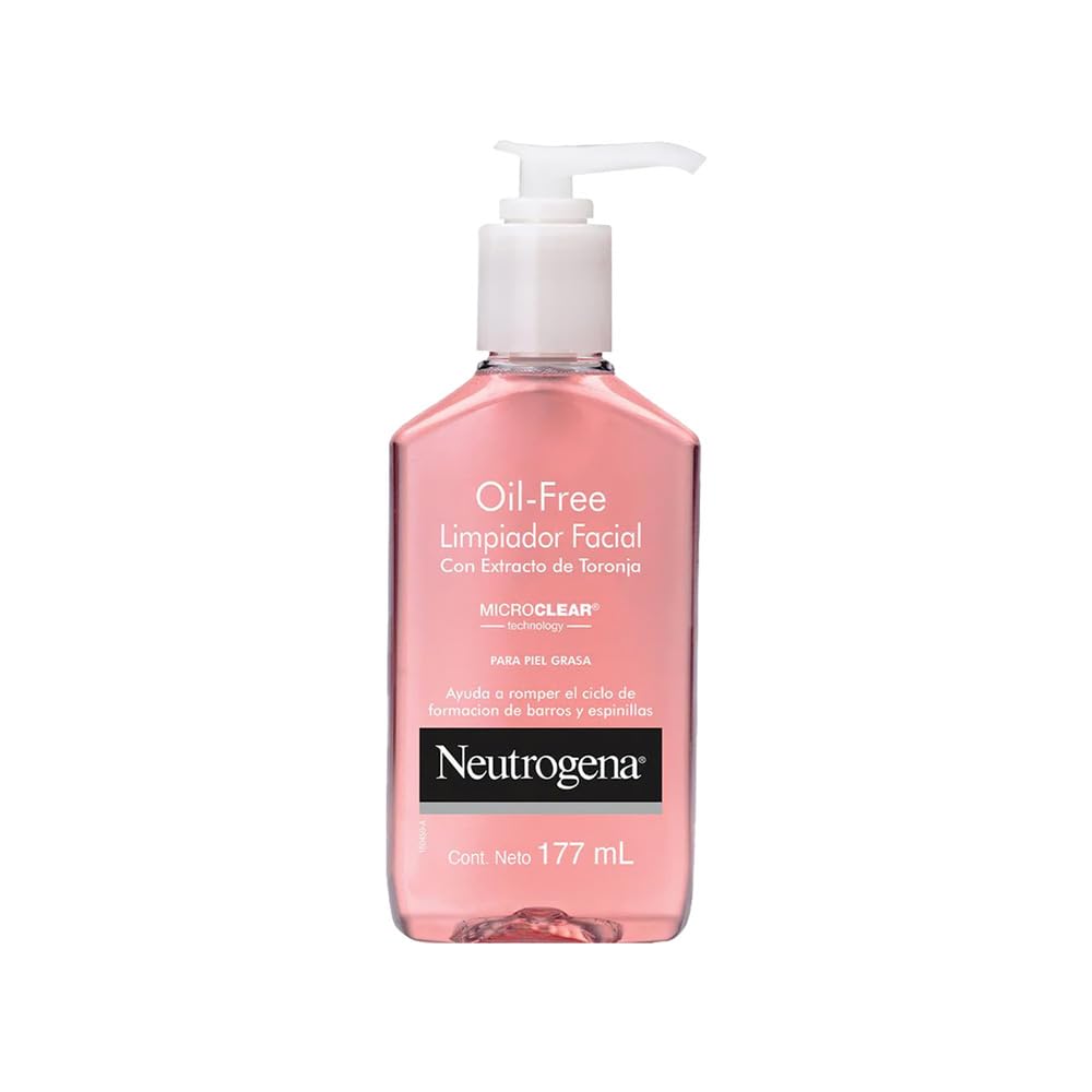 Neutrogena Limpiador de Acné de Pomelo Rosa Sin Aceite para Limpiez...