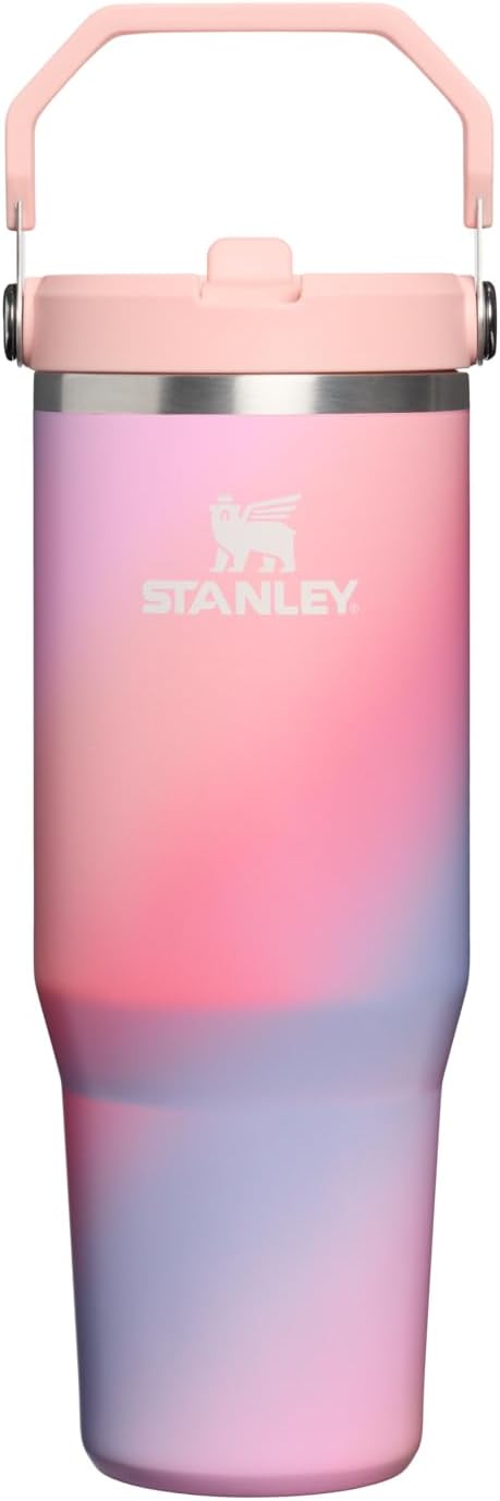 STANLEY IceFlow 2.0 - Vaso con pajita, 30 onzas, diseño de espiral...