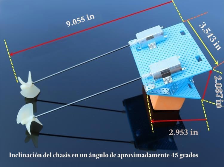 Kit de barco RC 2.4G con motor y hélice, modelo de barco de control...