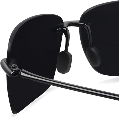 JULI Gafas de sol deportivas para hombres y mujeres, marco Tr90 sin...
