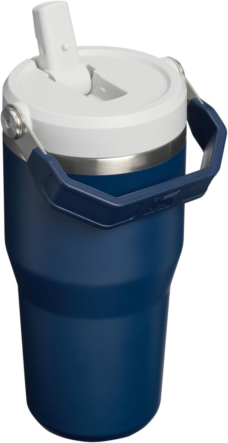 STANLEY IceFlow 2.0 - Vaso con pajita, 20 onzas, azul marino oscuro...