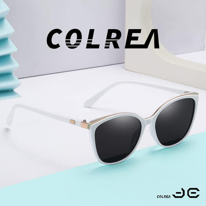 Colrea Gafas de Sol Modernas con Forma de Ojo de Gato para Mujer, E...