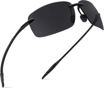 JULI Gafas de sol deportivas para hombres y mujeres, marco Tr90 sin...