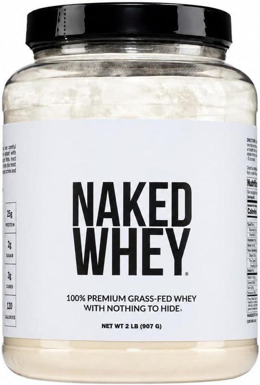 NAKED Proteína de suero de leche en polvo de 2 libras 100% alimenta...