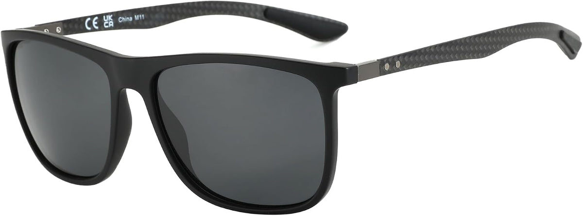 ZENOTTIC Gafas de sol polarizadas cuadradas para hombre, ultraliger...