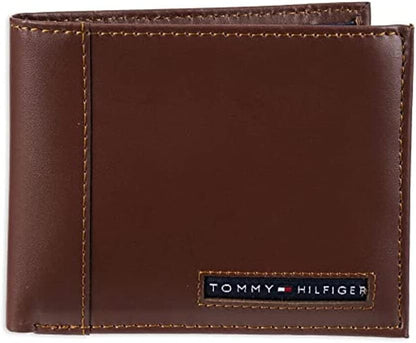 Tommy Hilfiger Cartera Passcase para hombre con ventana de identifi...