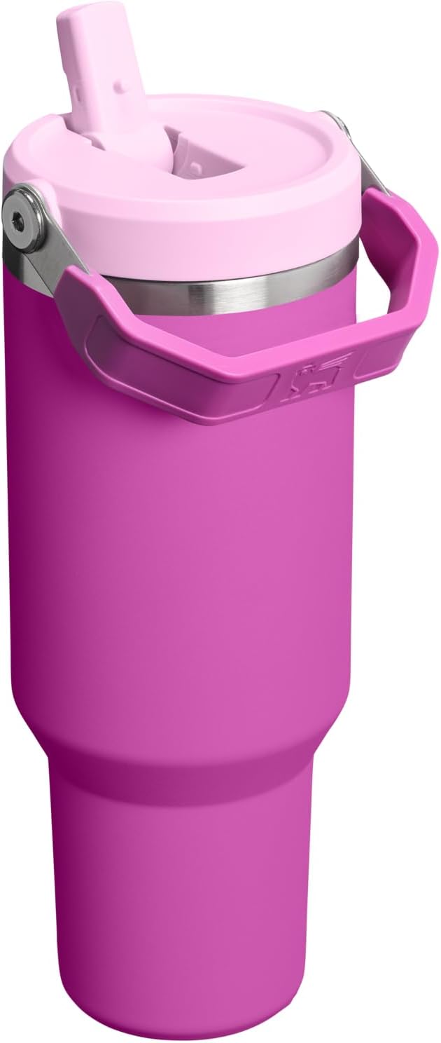 STANLEY IceFlow 2.0 - Vaso con pajita, 40 onzas, flor oscura | Asa...