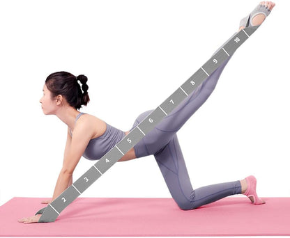 Paquete de 2 correas de yoga con 11 bucles, bandas elásticas ajusta...
