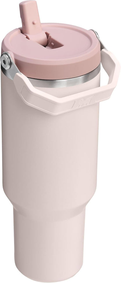 STANLEY IceFlow 2.0 - Vaso con pajita, 40 onzas, cuarzo rosa | Asa...