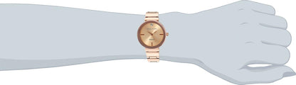 Anne Klein Reloj de pulsera con esfera de diamante genuino para mujer