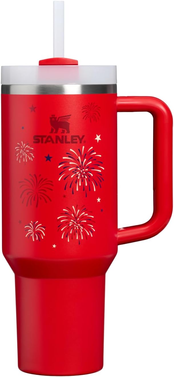 Vaso STANLEY Quencher H2.0 Flow State, 40 oz, fuegos artificiales r...