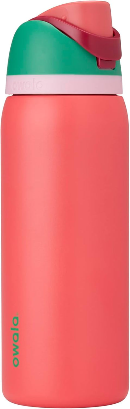 Owala FreeSip - Botella de agua de acero inoxidable, 32 onzas, camp...
