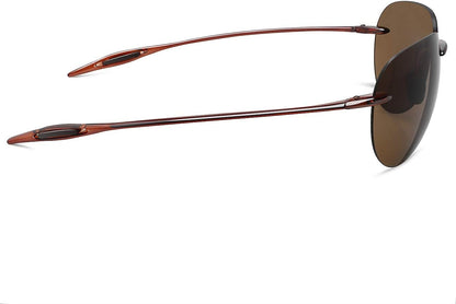 JULI Gafas de sol deportivas para hombres y mujeres, marco Tr90 sin...